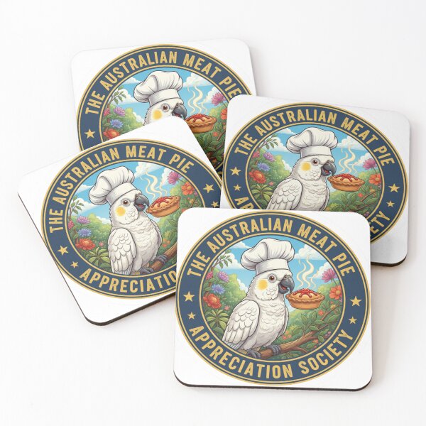 Item preview, The Meat Pie Cockatoo designed and sold by The Australian Meat Pie Appreciation Society.