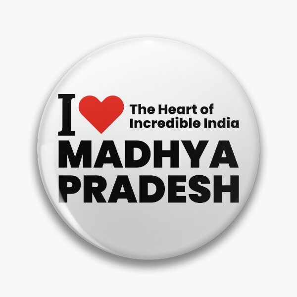 Item preview, I ❤️ Madhya Pradesh – The Heart of Incredible India | Travel & Heritage Sticker designed and sold by saan-creatives.