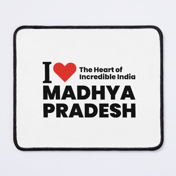 Item preview, I ❤️ Madhya Pradesh – The Heart of Incredible India | Travel & Heritage Sticker designed and sold by saan-creatives.