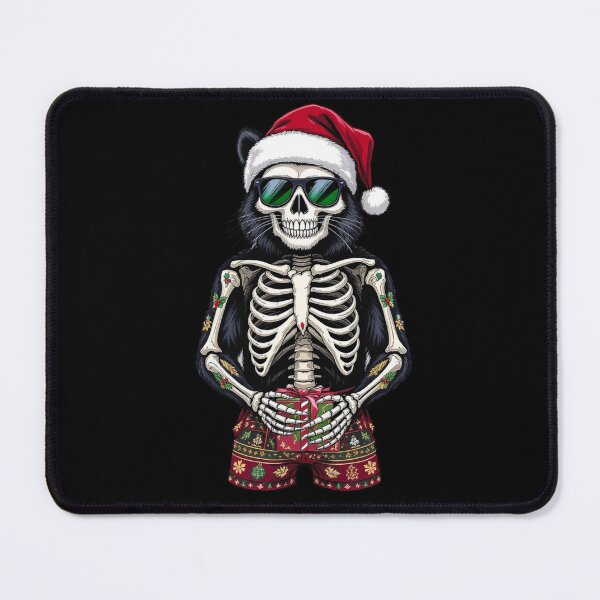 Item preview, Holiday Skeleton Animal (Bear/Cat/Raccoon) – Tattoo Xmas Tee | Festive Skeleton Animal with Holiday Tattoos designed and sold by ColorSplash123.
