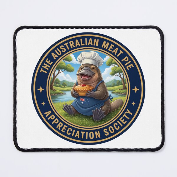 Item preview, The Meat Pie Platypus designed and sold by The Australian Meat Pie Appreciation Society.