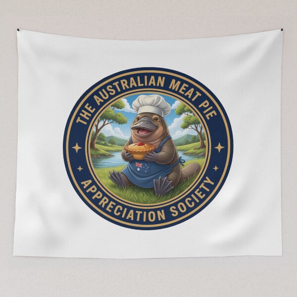 Item preview, The Meat Pie Platypus designed and sold by The Australian Meat Pie Appreciation Society.