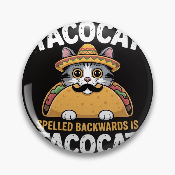 Item preview, Tacocat Spelled Backward Is Tacocat Mexican Food Cat Lover designed and sold by BotboutiquePre.