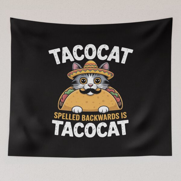 Item preview, Tacocat Spelled Backward Is Tacocat Mexican Food Cat Lover designed and sold by BotboutiquePre.
