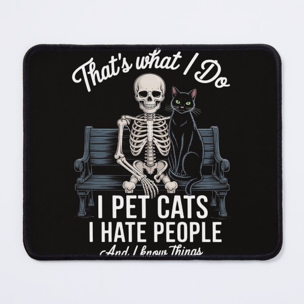 Item preview, Skeleton Cat Kitten Lover Grumpy Skull Kitty Pet Owner designed and sold by BotboutiquePre.