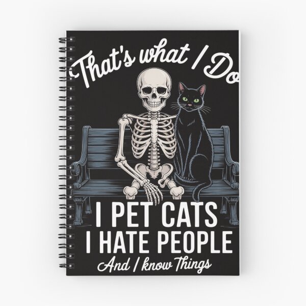 Item preview, Skeleton Cat Kitten Lover Grumpy Skull Kitty Pet Owner designed and sold by BotboutiquePre.