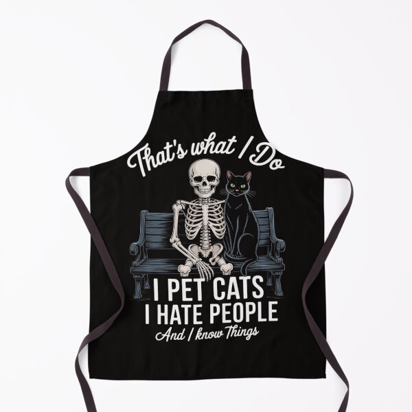Item preview, Skeleton Cat Kitten Lover Grumpy Skull Kitty Pet Owner designed and sold by BotboutiquePre.