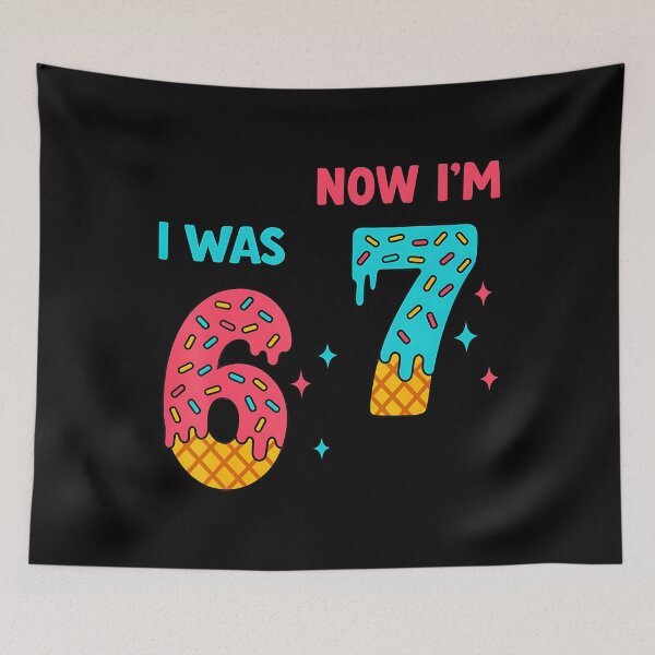 Item preview, 7 Year Old Birthday Shirt Was 6 Now I'M 7 67 Funny For Kids designed and sold by JanisPenelope.