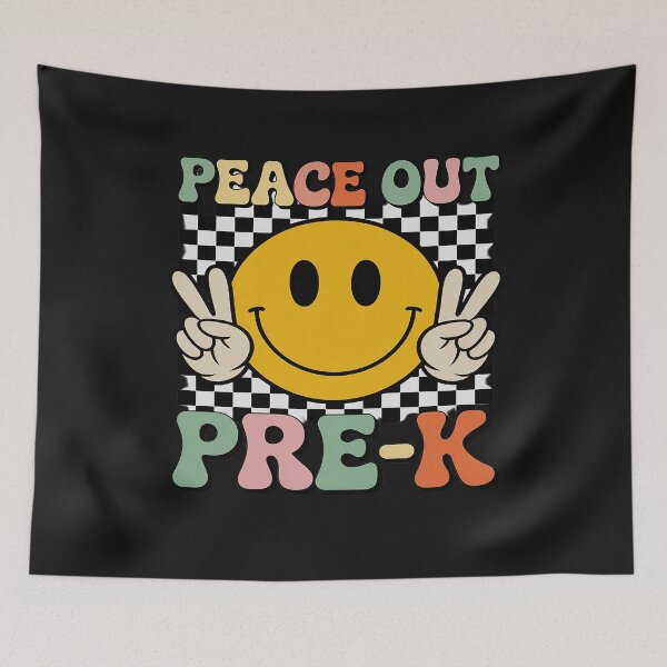 Item preview, Peace Out Pre-K Retro Smile Teacher Kids Last Day Of School designed and sold by GaryBellcvbnb.
