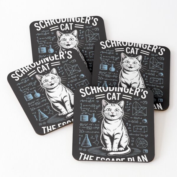 Item preview, Schrodingers Cat Escape Plan Science Quantum Physics Teacher Men Women designed and sold by BotboutiquePre.
