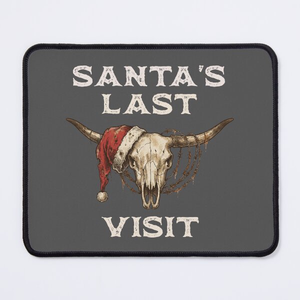 Item preview, Santa's Last Visit - Santa's Last Visit | Western Goth Steer Skull designed and sold by Oaks Creations.