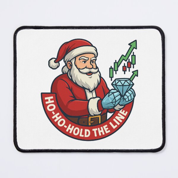 Item preview, Ho-Ho-Hold the Line – Santa Diamond Hands Badge designed and sold by techy-rrr.