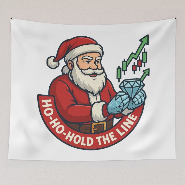 Item preview, Ho-Ho-Hold the Line – Santa Diamond Hands Badge designed and sold by techy-rrr.