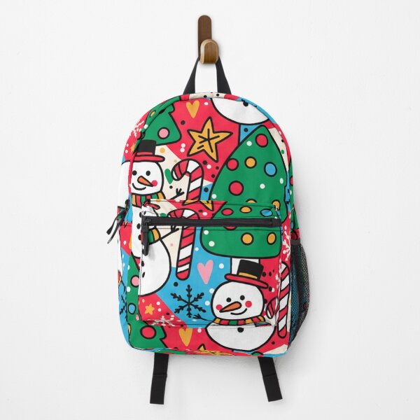 Item preview, Bold Cute Doodle Christmas Pattern – Snowmen, Candy Canes & Stars designed and sold by skysshobu.