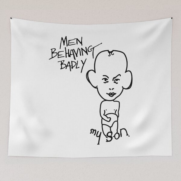 Item preview, My Son with Men Behaving Badly logo designed and sold by Rewatch-Podcast.