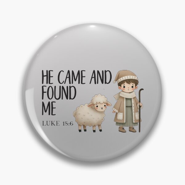 Item preview, He Found the Lost Sheep - a Cute Christmas Design - Luke 15 verse 6 designed and sold by simplydesignart.