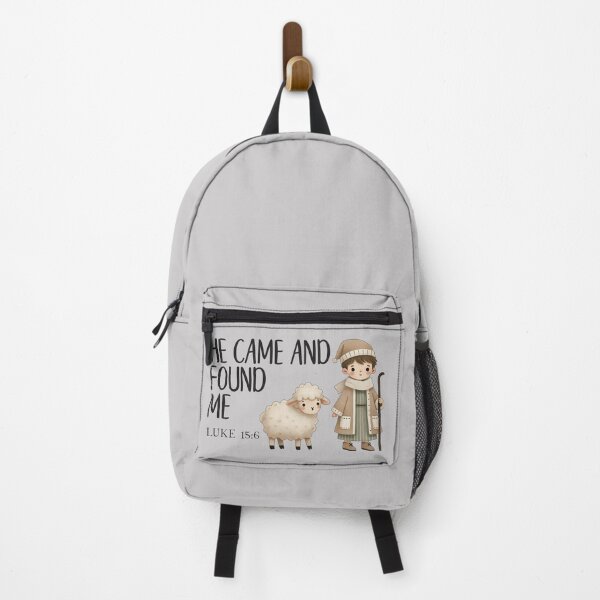 Item preview, He Found the Lost Sheep - a Cute Christmas Design - Luke 15 verse 6 designed and sold by simplydesignart.