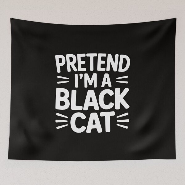 Item preview, Pretend I'm black cat lazy easy DIY halloween designed and sold by silladive.