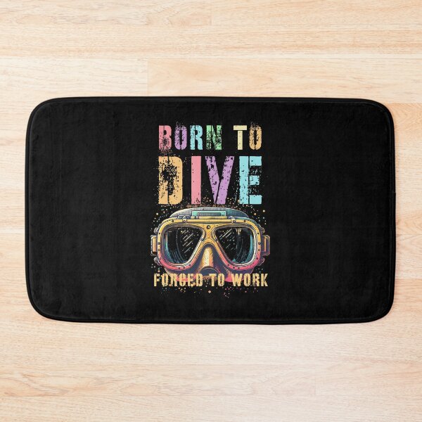 Item preview, Funny Born To Dive Forced Work Scuba Squad Divers Captain designed and sold by PatriciaKelsey.