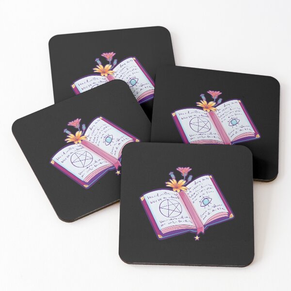 Item preview, Mystical Spellbook With Flowers And Symbols designed and sold by RosioNajera.