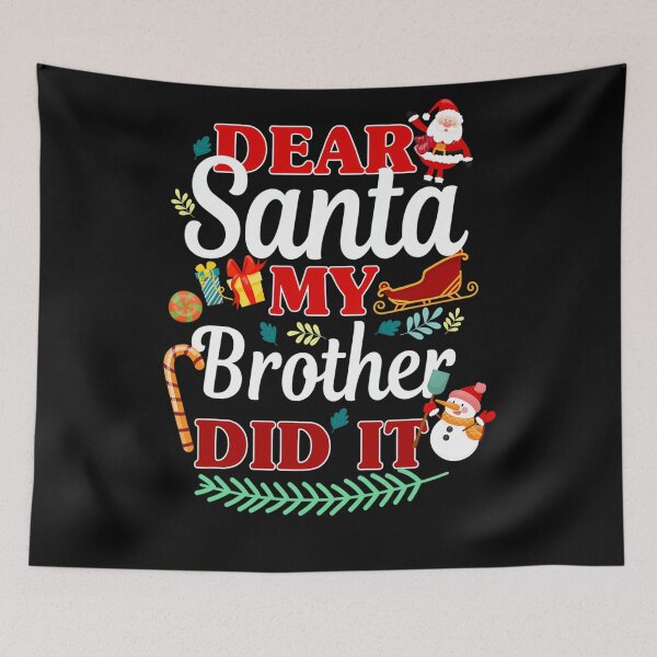 Item preview, Dear Santa Retro Vintage It Funny Holiday My Christmas Did Brother designed and sold by MediarMedic.