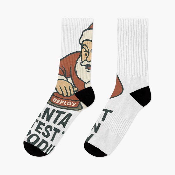Item preview, Santa Didn’t Test This in Production – Dev Holiday Meme designed and sold by techy-rrr.