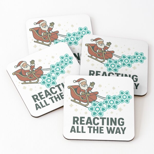 Item preview, Reacting All the Way – Christmas React Atom Sleigh designed and sold by techy-rrr.