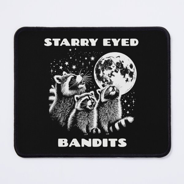 Item preview, Starry Eyed Bandits- Three Raccoons Under the Moon designed and sold by JoRealm.