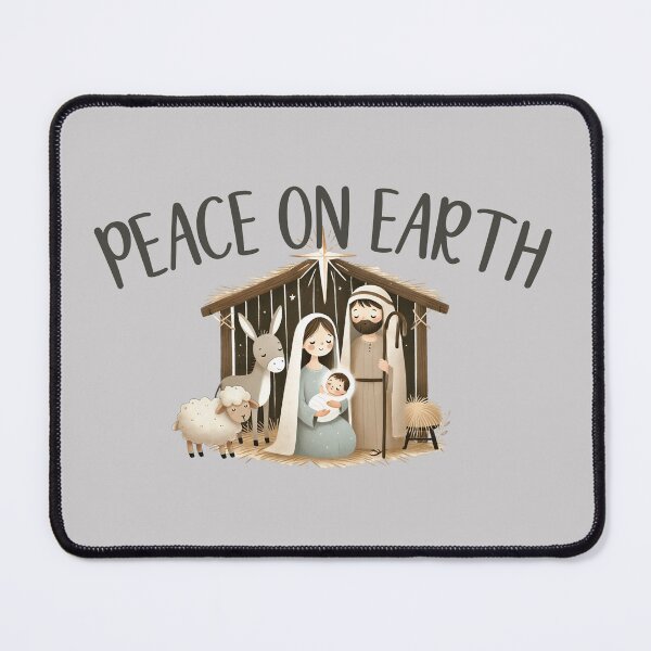 Item preview, Peace on Earth - a Cute Christmas Design designed and sold by simplydesignart.