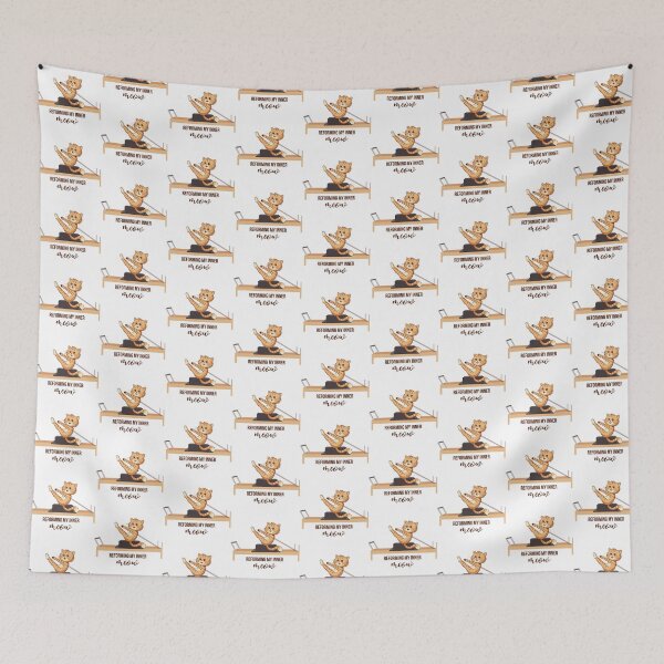Item preview, Cute Pilates Cat – “Reforming my inner meow ” designed and sold by sashica.