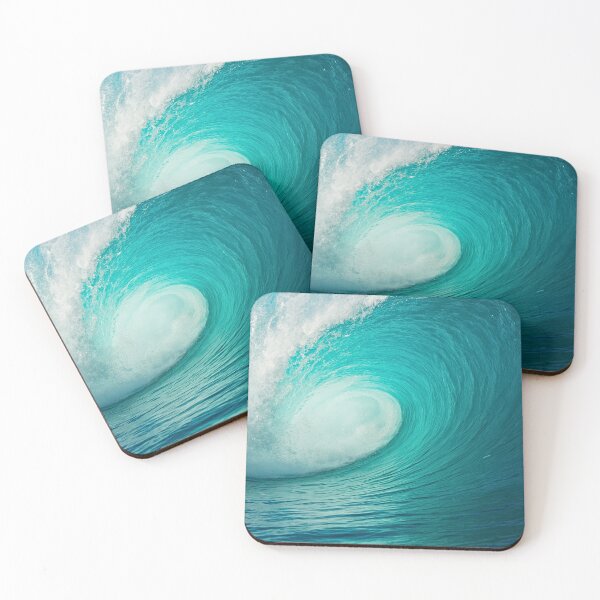 Item preview, Ocean Waves Wall Art Blue Turquoise Design designed and sold by Ocean's ⭐⭐⭐⭐⭐.