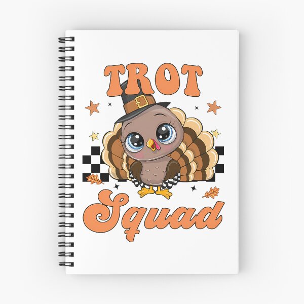 Item preview, Trot Happy Gobble Cute Thanksgiving 80s Squad Fall designed and sold by CalvinVanAuken.