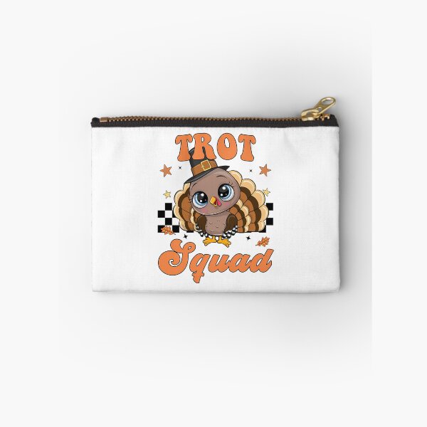 Item preview, Trot Happy Gobble Cute Thanksgiving 80s Squad Fall designed and sold by CalvinVanAuken.