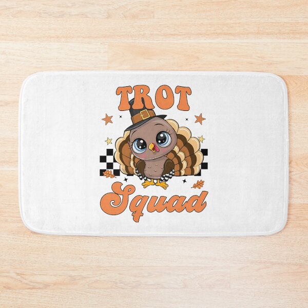 Item preview, Trot Happy Gobble Cute Thanksgiving 80s Squad Fall designed and sold by CalvinVanAuken.