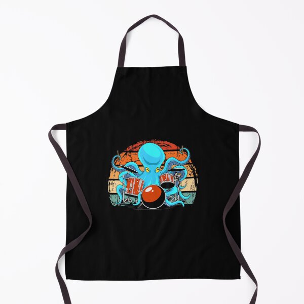 Item preview, Octopus Playing Drums Drum Sticks Drummer designed and sold by AlyceLynne.