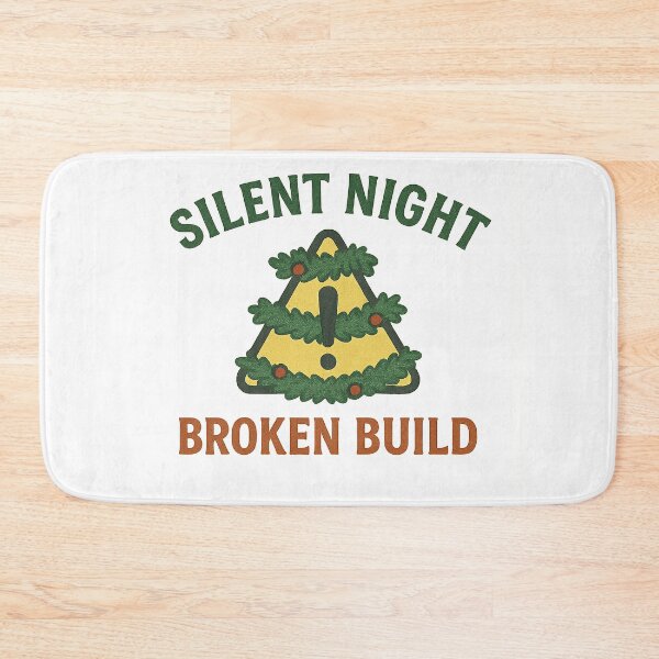 Item preview, Silent Night, Broken Build – Dev Christmas Chaos Badge designed and sold by techy-rrr.