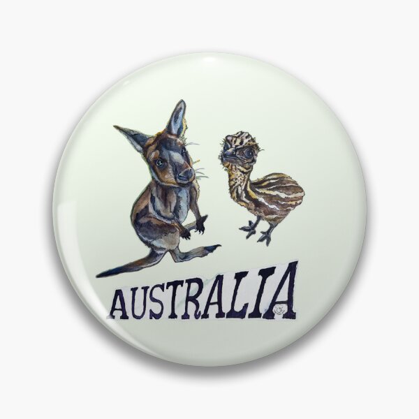 Item preview, Kangaroo and Emu designed and sold by Cape-Koala-Arts.