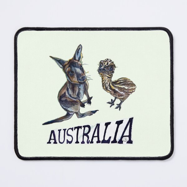 Item preview, Kangaroo and Emu designed and sold by Cape-Koala-Arts.