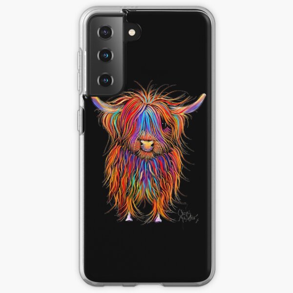 CoW PRiNT SCoTTiSH HiGHLaND ' PuMPHReY ' BY SHiRLeY MacARTHuR Samsung Galaxy Soft Case