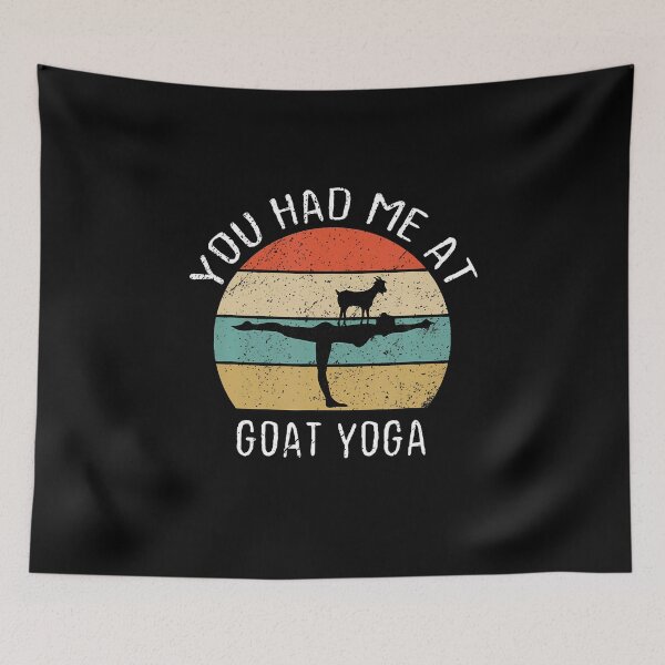 Item preview, Goat Yoga Retro Tee You Had Me At Baa Maste Goat Yoga Women designed and sold by AlyceLynne.