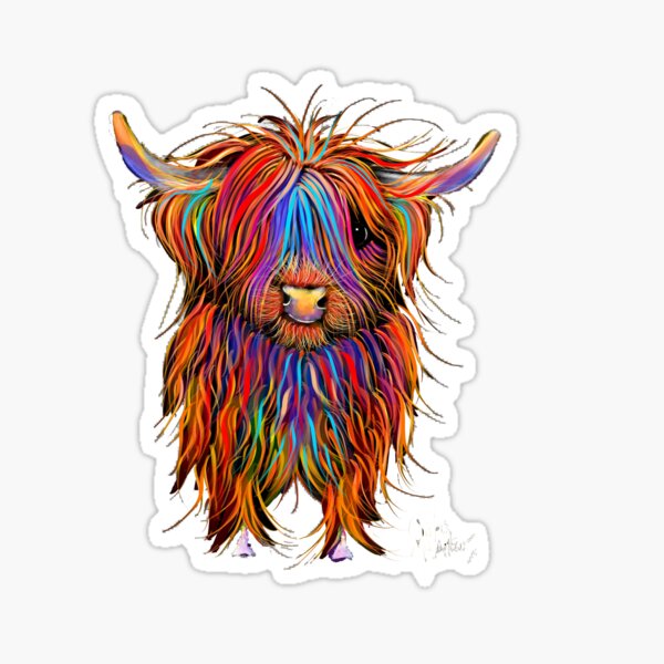 Item preview, CoW PRiNT SCoTTiSH HiGHLaND ' PuMPHReY ' BY SHiRLeY MacARTHuR designed and sold by Shirley MacArthur Limited.