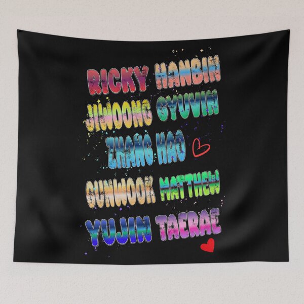 Item preview, ZEROBASEONE Members Colorful Name Art designed and sold by arorar.