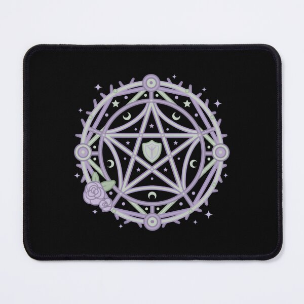 Item preview, Cute Sacred Protection Summoning Circle Kawaii Witch Magic designed and sold by RosioNajera.