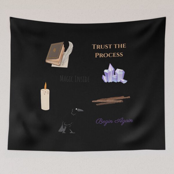 Item preview, Witchy Academia Dark Academia Trust The Process designed and sold by RosioNajera.