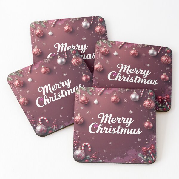 Item preview, Merry Christmas Elegance – Shimmering Ornaments & Festive Watercolor Glow designed and sold by PixelVibe782.