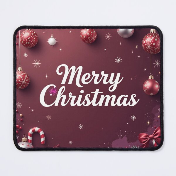 Item preview, Merry Christmas Elegance – Shimmering Ornaments & Festive Watercolor Glow designed and sold by PixelVibe782.
