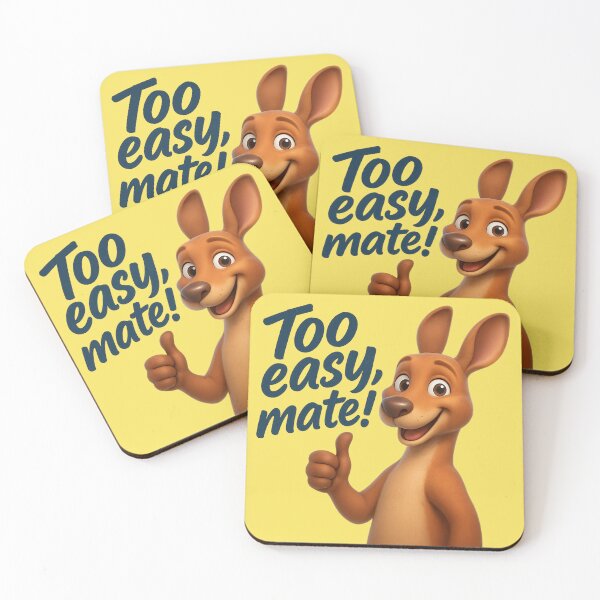Item preview, Too Easy Mate Kangaroo Design designed and sold by TroyTheTerrific.