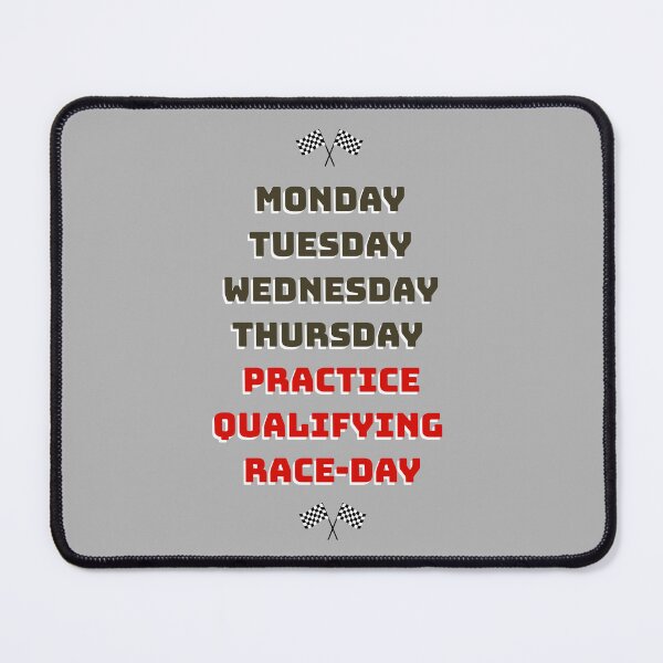 Item preview, Days of the race week designed and sold by ClanRaeDesign.