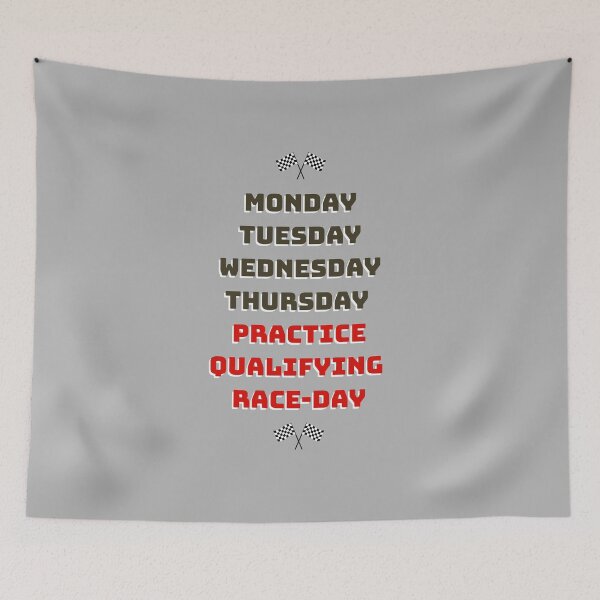 Item preview, Days of the race week designed and sold by ClanRaeDesign.