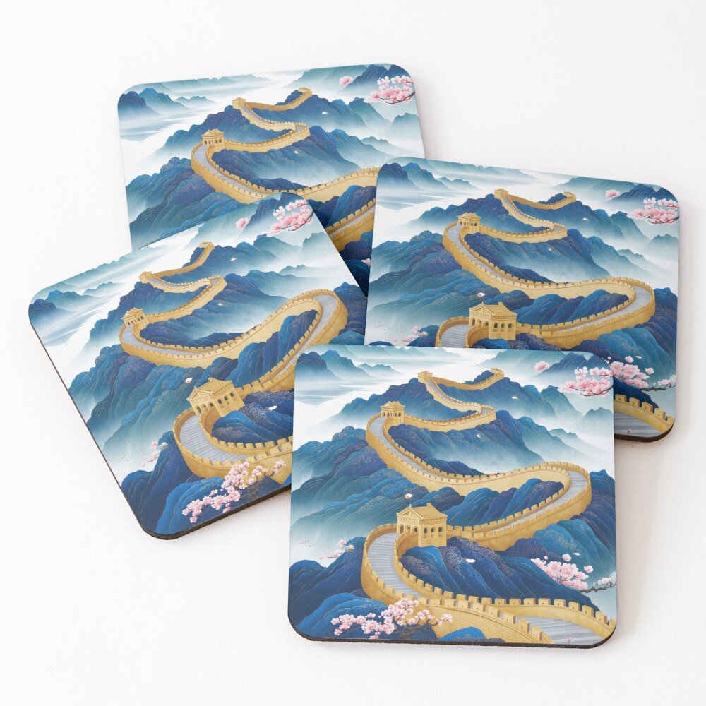 Item preview, Coasters (Set of 4) designed and sold by KitsuneStore.